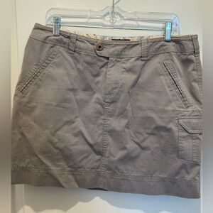 Horny Toad Gray Patterned Skirt